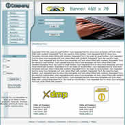 Template uses CSS stylesheet that is attached rather than embedded into page. Hoover over links effects. Blank Logo included. Also included the original image file in .png format for further editing. Template set for 800 x 600 resolution with no side scroll required. 